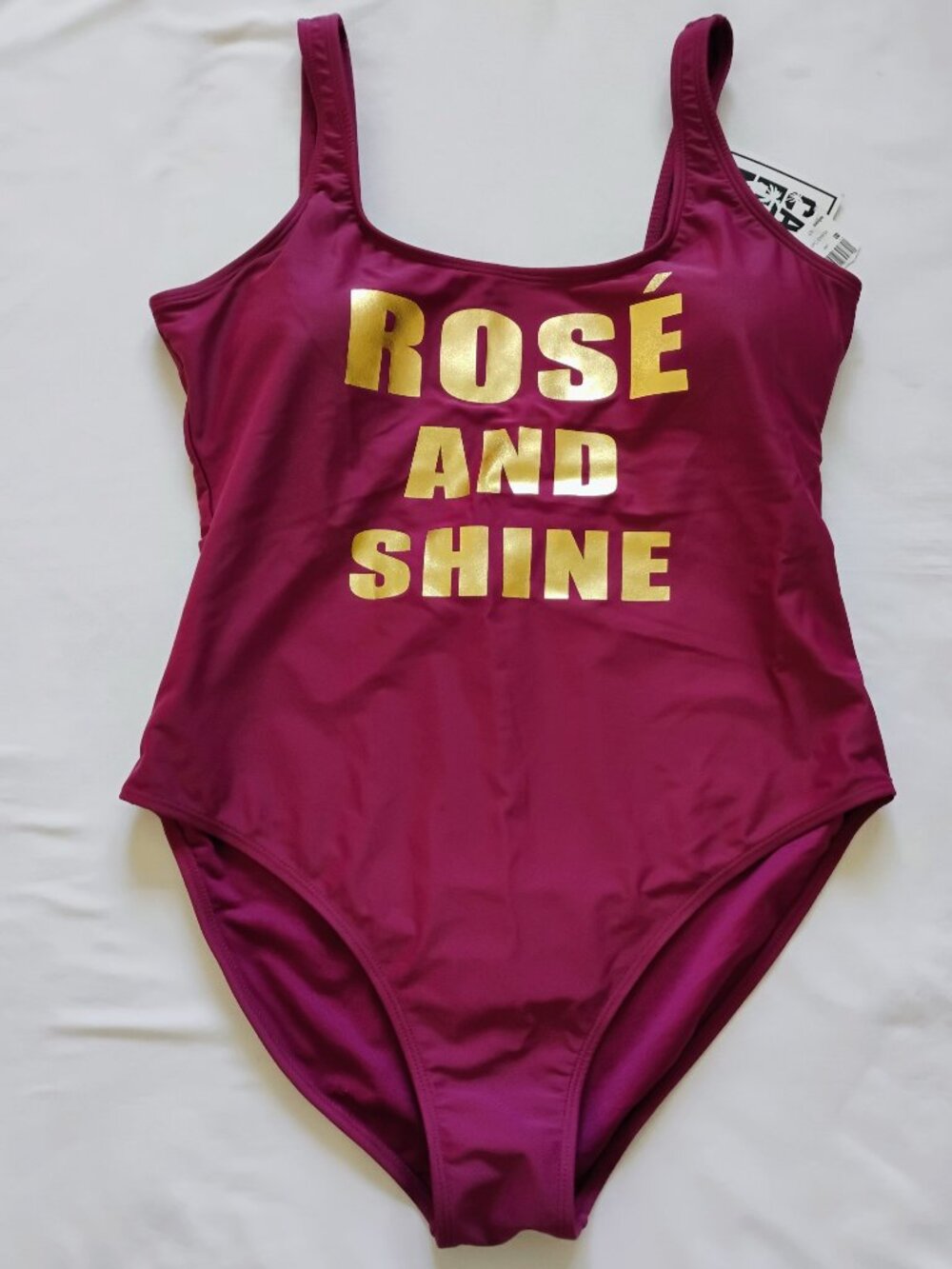 California Sunshine Pink One Piece Swimsuit Size 1(16/18) New With Tags